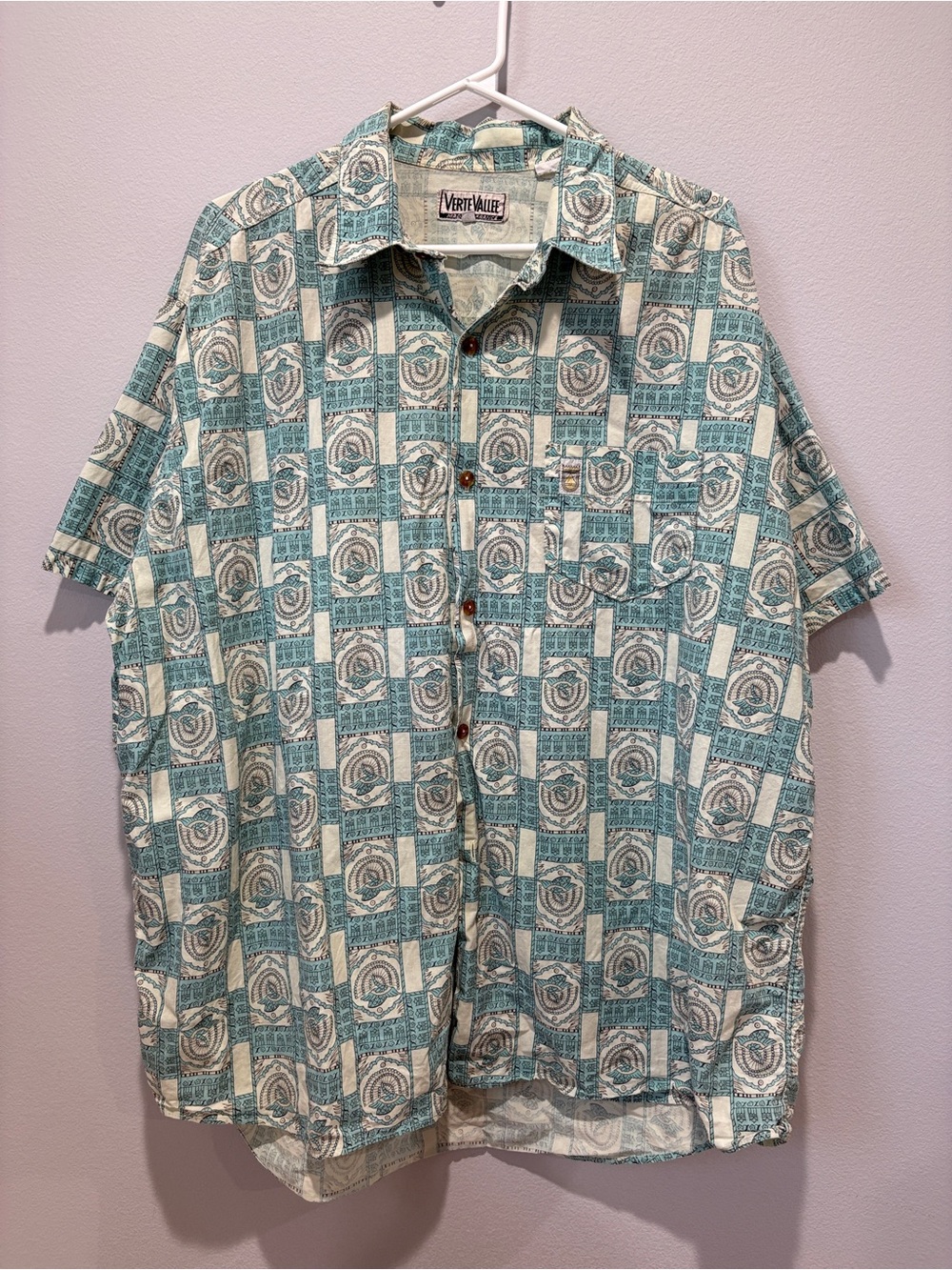 Verte Vallee Printed Shirt Size XL